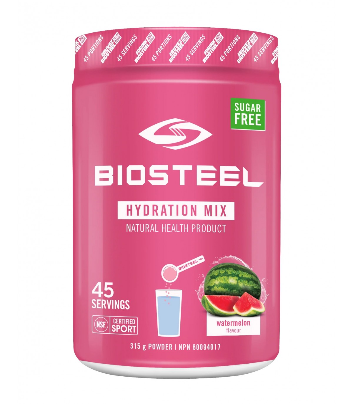 BioSteel Sports Nutrition Hydration Mix Watermelon 315 g | Unbeatable Prices, Daily Deals | VITASHOP