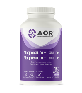 Magnésium + Taurine, 180 Capsules | Safest & Easiest Shopping Vitamins Online | VITASHOP