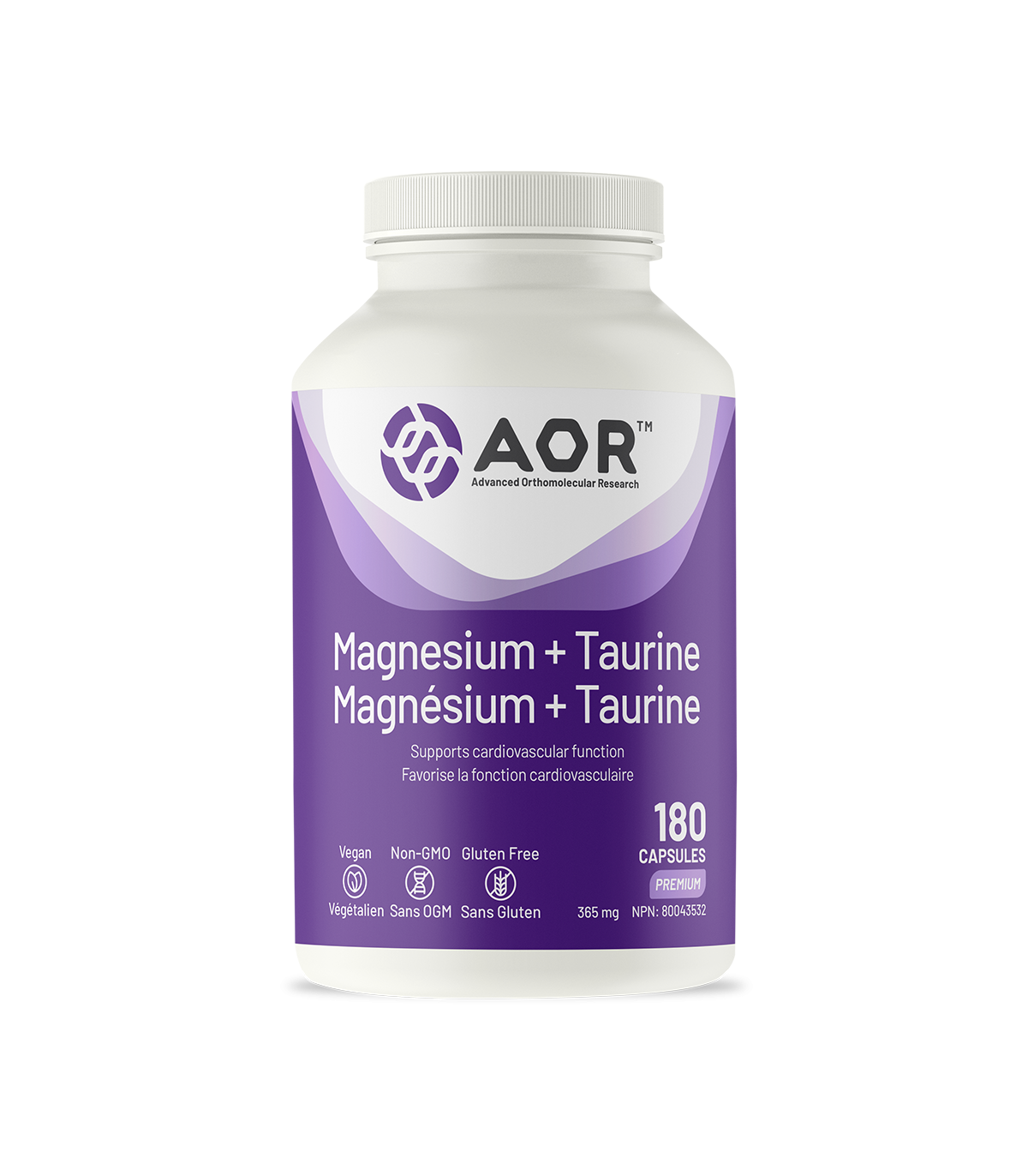Magnésium + Taurine, 180 Capsules | Safest & Easiest Shopping Vitamins Online | VITASHOP