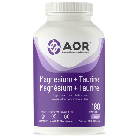 Magnésium + Taurine, 180 Capsules | Safest & Easiest Shopping Vitamins Online | VITASHOP