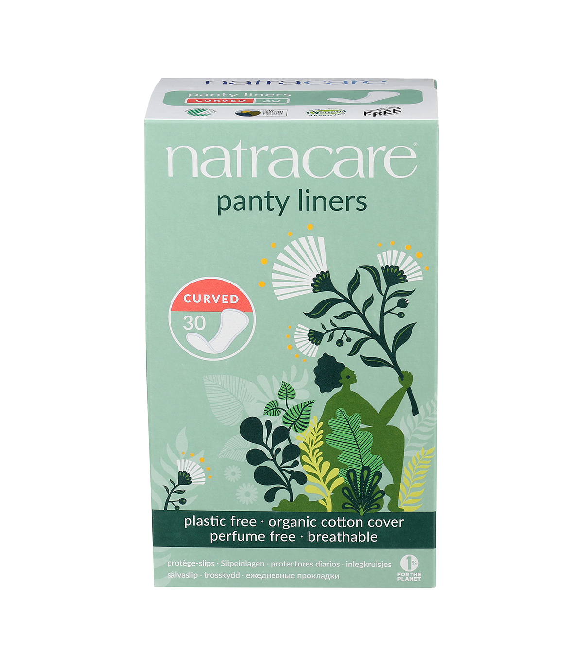 Natracare 네트라케어 곡선형 팬티 라이너 30ct | 매일 업데이트되는 특가 상품 | VITASHOP