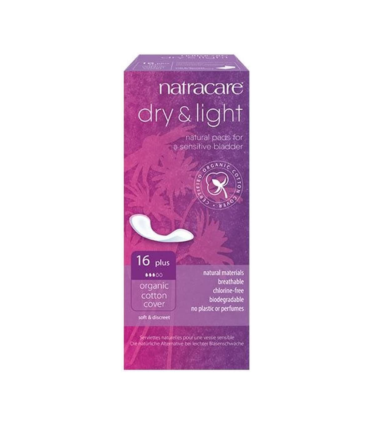 Natracare Dry & Light Plus 16 pad | Unbeatable Prices, Daily Deals | VITASHOP