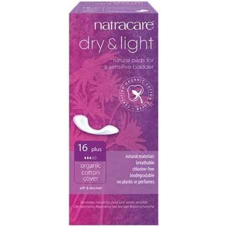 Natracare Dry & Light Plus 16 pad | Unbeatable Prices, Daily Deals | VITASHOP