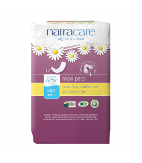 Natracare 네트라케어 Maxi Pad 슈퍼 12 패드 | 매일 업데이트되는 특가 상품 | VITASHOP