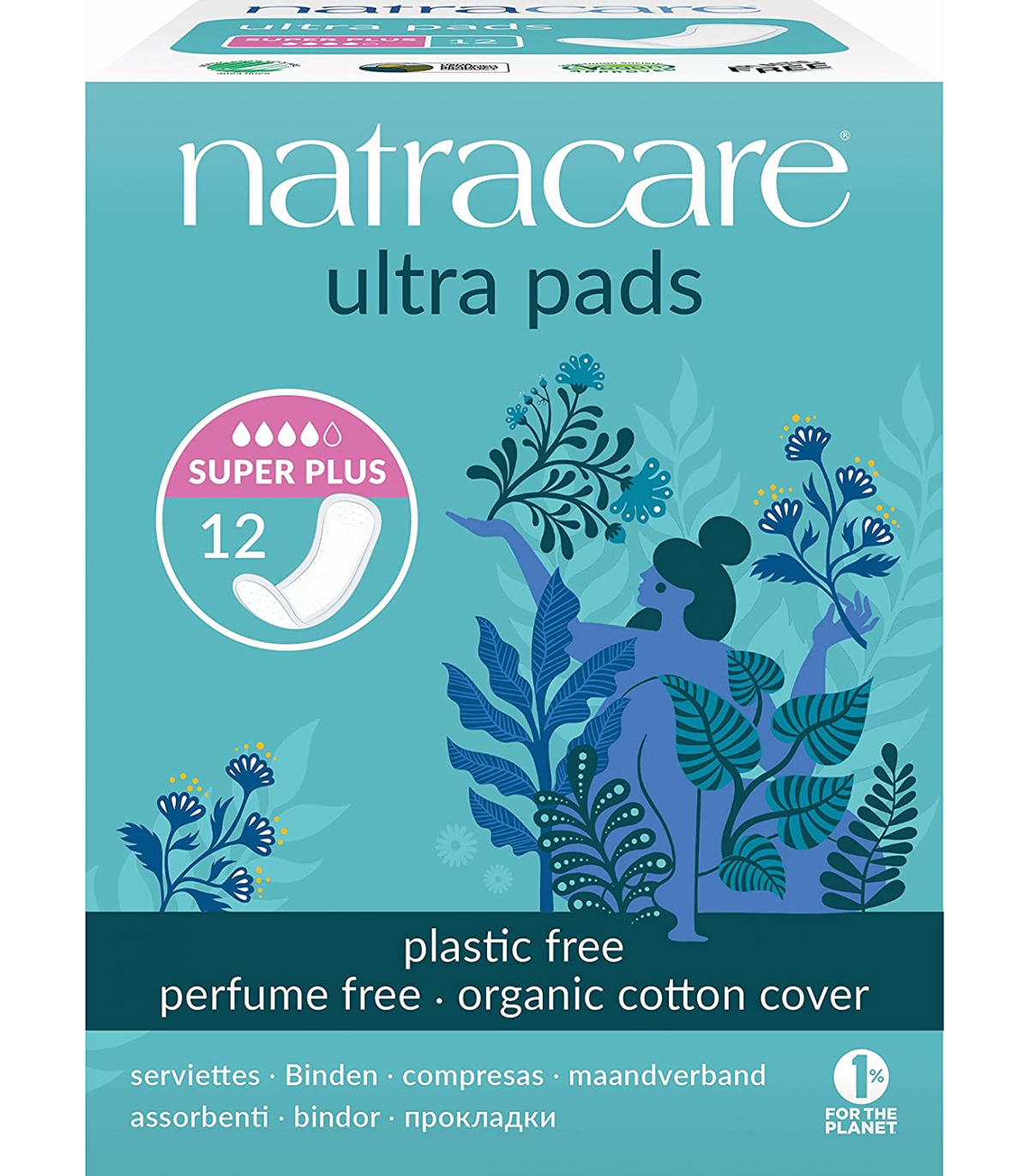 Natracare 네트라케어 내추럴 울트라 패드 슈퍼 + 12ct | 매일 업데이트되는 특가 상품 | VITASHOP