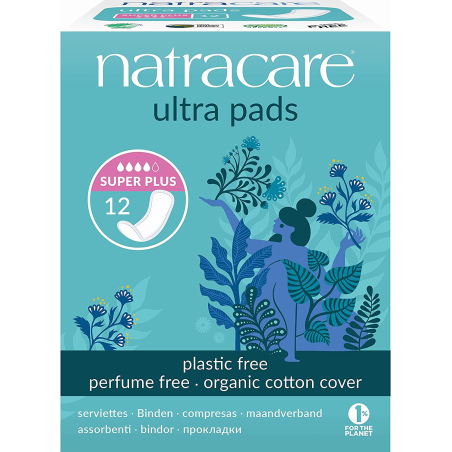 Natracare 네트라케어 내추럴 울트라 패드 슈퍼 + 12ct | 매일 업데이트되는 특가 상품 | VITASHOP