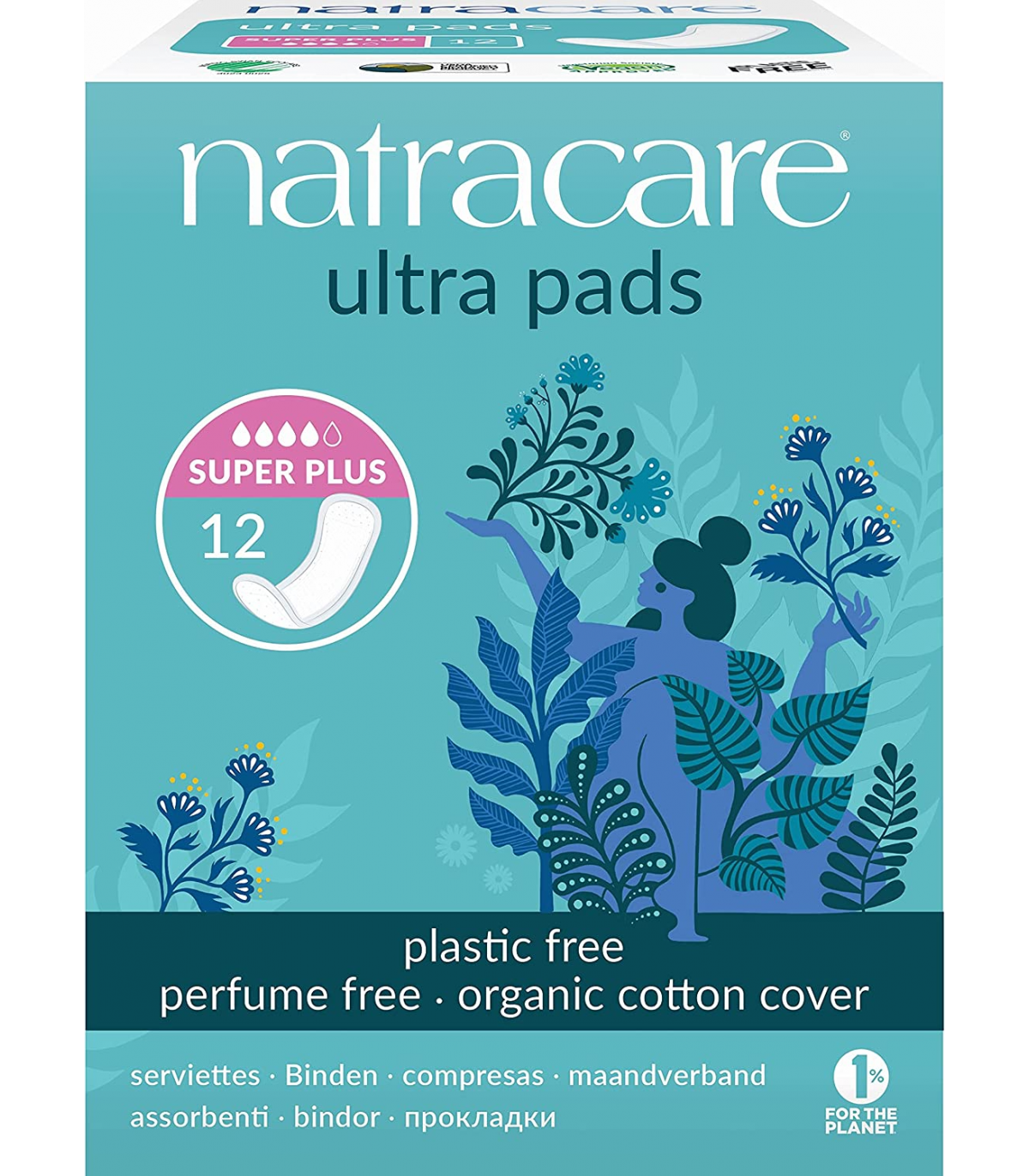 Natracare 네트라케어 내추럴 울트라 패드 슈퍼 + 12ct | 매일 업데이트되는 특가 상품 | VITASHOP