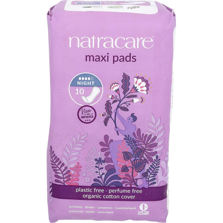 Natracare 네트라케어 나이트 타임 패드 10 패드 | 매일 업데이트되는 특가 상품 | VITASHOP