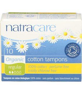 Natracare ORG Reg Non-Applicator Tampons 10 ct | Unbeatable Prices, Daily Deals | VITASHOP