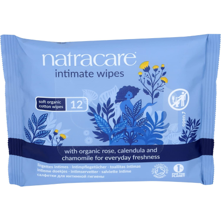 Natracare Organic Cotton Intimate Wipes 12 ct | 每天不同折扣, 全网最低价格 | 种类齐全的保健品店铺 VITASHOP, 只有你想不到, 没有你买不到 !
