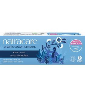 Natracare Organic Cotton Super Plus Tampons 20 ct | Unbeatable Prices, Daily Deals | VITASHOP