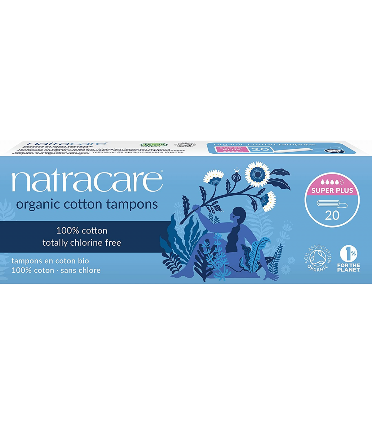 Natracare Organic Cotton Super Plus Tampons 20 ct | Unbeatable Prices, Daily Deals | VITASHOP