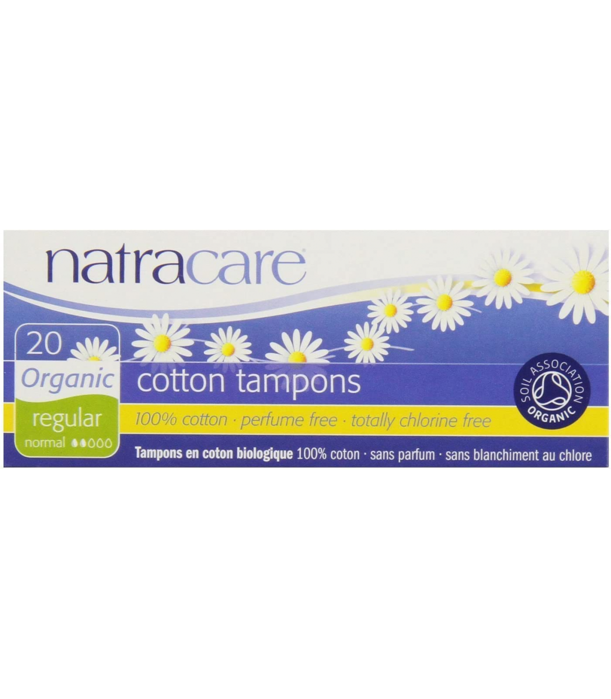 Natracare Organic Cotton Tampons Regular 20 ct | Unbeatable Prices, Daily Deals | VITASHOP