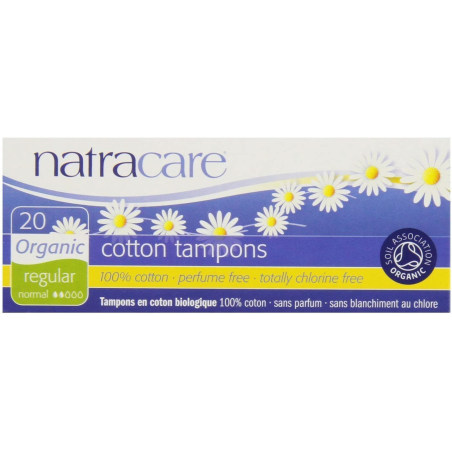 Natracare Organic Cotton Tampons Regular 20 ct | Unbeatable Prices, Daily Deals | VITASHOP