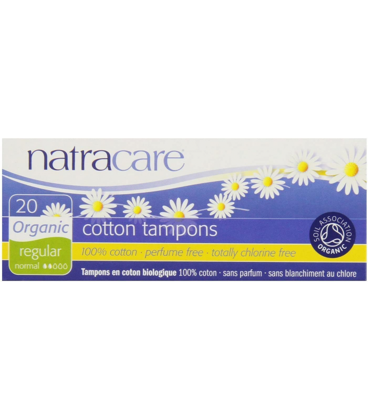 Natracare Organic Cotton Tampons Regular 20 ct | Unbeatable Prices, Daily Deals | VITASHOP