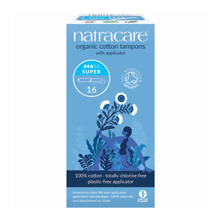 Natracare ORGANIC Super Applicator Tampons 16 ct | Unbeatable Prices, Daily Deals | VITASHOP