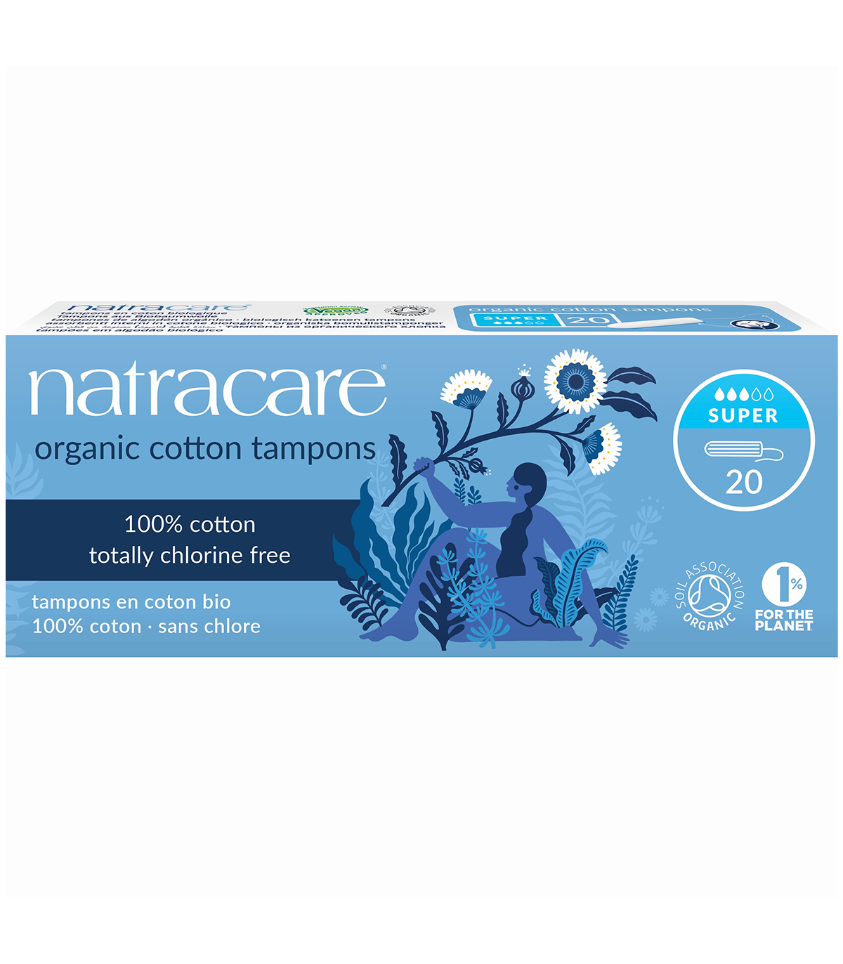Natracare 네트라케어 ORGANIC 슈퍼 탐폰 20ct | 매일 업데이트되는 특가 상품 | VITASHOP