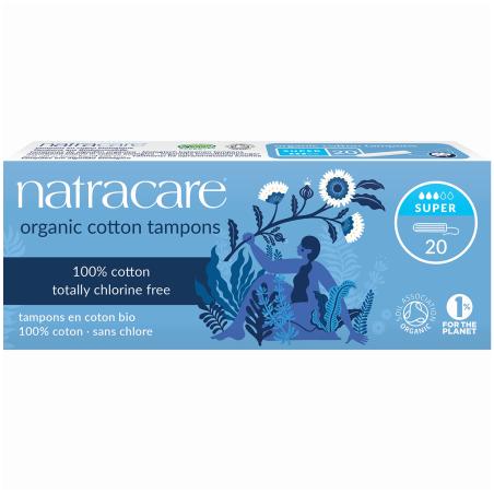 Natracare 네트라케어 ORGANIC 슈퍼 탐폰 20ct | 매일 업데이트되는 특가 상품 | VITASHOP