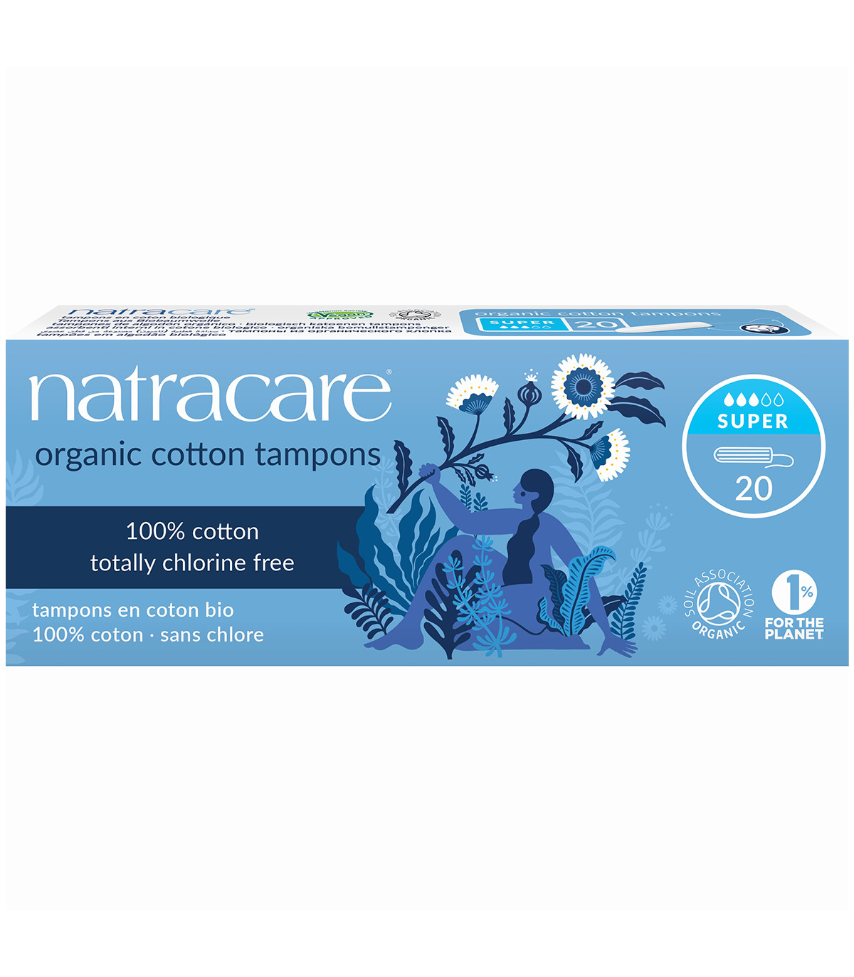 Natracare 네트라케어 ORGANIC 슈퍼 탐폰 20ct | 매일 업데이트되는 특가 상품 | VITASHOP