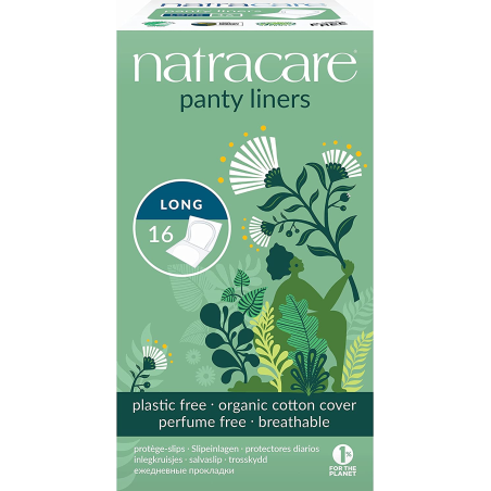 Natracare Panty Liners Long 16 ct | Unbeatable Prices, Daily Deals | VITASHOP