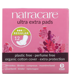 Natracare Ultra Extra  Pads Regular 12 pad | Unbeatable Prices, Daily Deals | VITASHOP