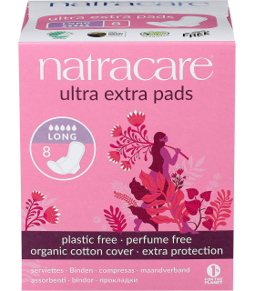 Natracare Ultra Extra Pads Long 8 pad | Unbeatable Prices, Daily Deals | VITASHOP