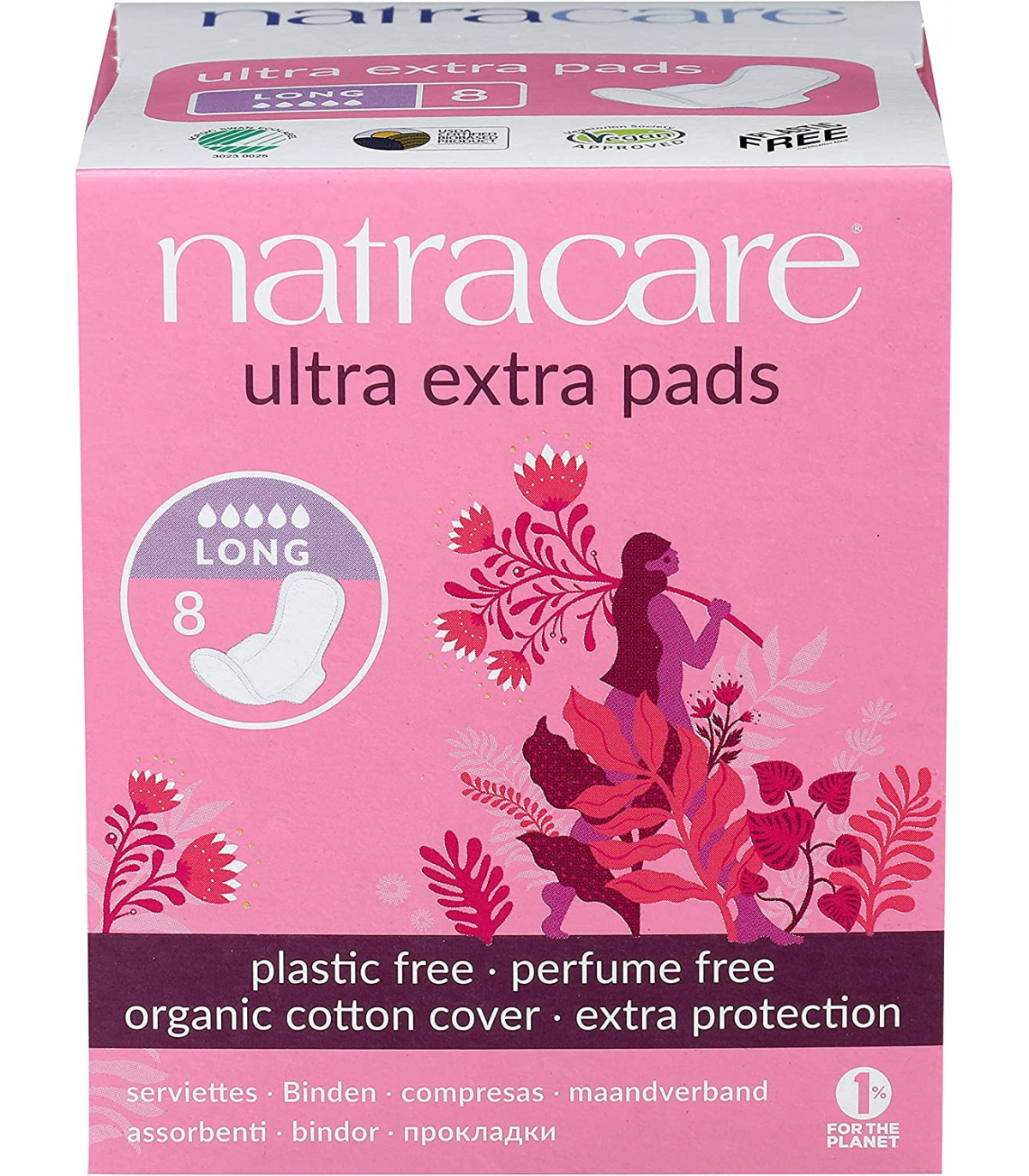 Natracare 네트라케어 울트라 엑스트라 패드 롱 8 패드 | 매일 업데이트되는 특가 상품 | VITASHOP