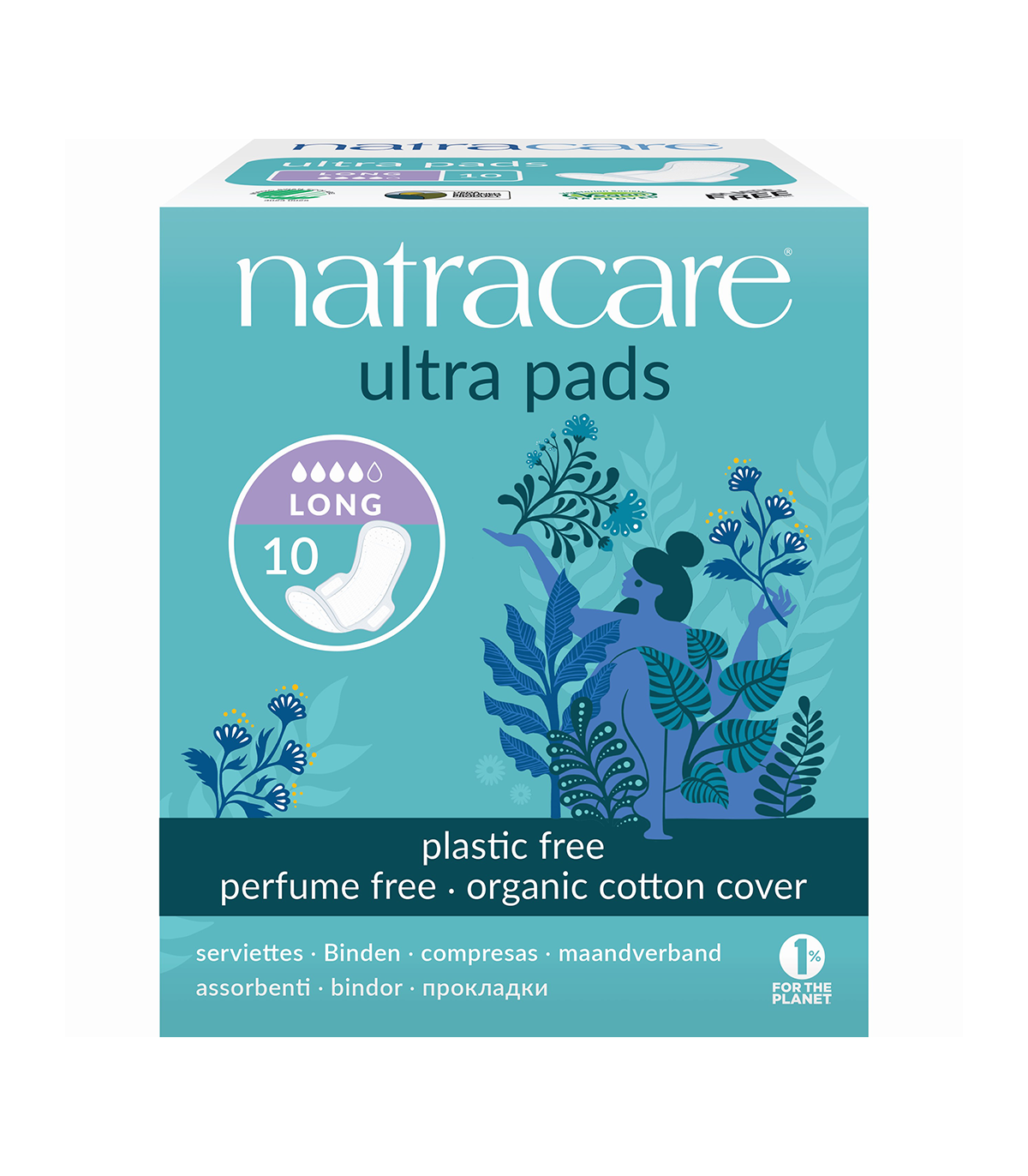 Natracare 네트라케어 울트라 패드 W/Wings Long 10ct | 매일 업데이트되는 특가 상품 | VITASHOP