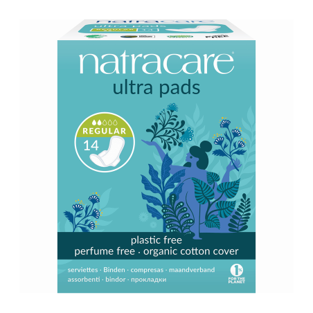 Natracare 네트라케어 날개가 있는 울트라 패드 레귤러 14ct | 매일 업데이트되는 특가 상품 | VITASHOP