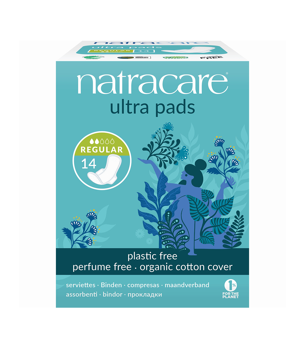 Natracare 네트라케어 날개가 있는 울트라 패드 레귤러 14ct | 매일 업데이트되는 특가 상품 | VITASHOP