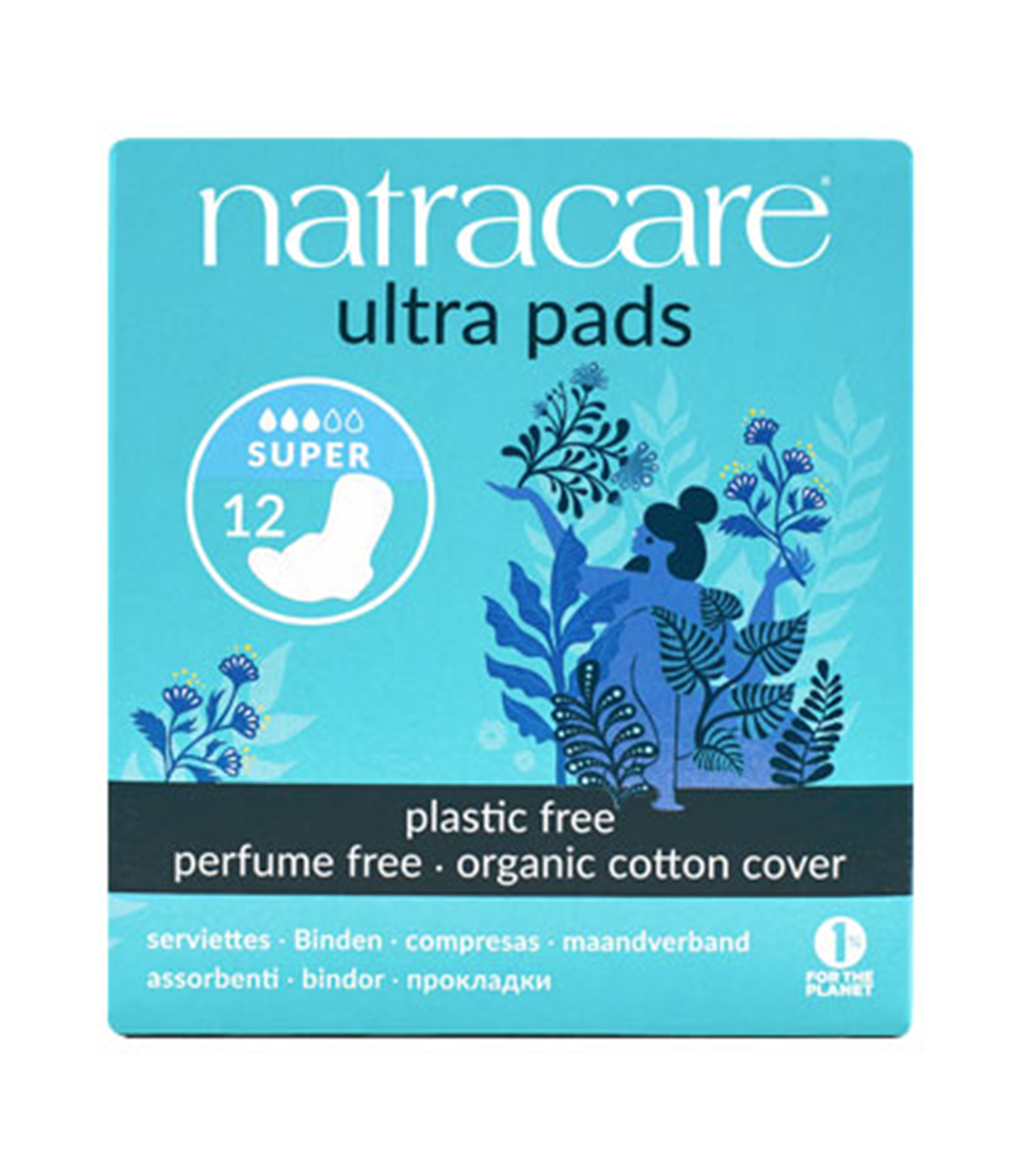 Natracare 네트라케어 Ultra Pads W/Wings 슈퍼 12 패드 | 매일 업데이트되는 특가 상품 | VITASHOP