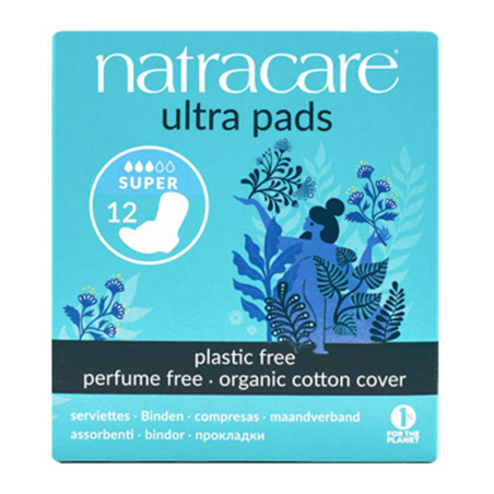 Natracare 네트라케어 Ultra Pads W/Wings 슈퍼 12 패드 | 매일 업데이트되는 특가 상품 | VITASHOP