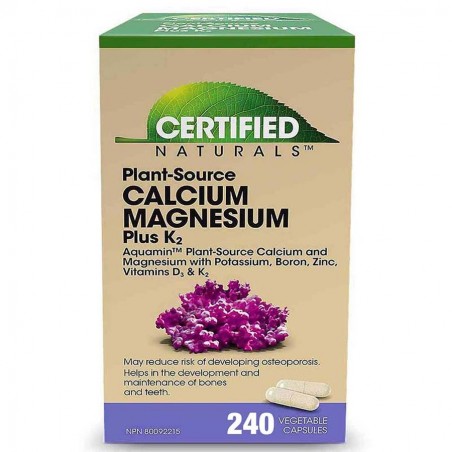 Certified Naturals 서티파이드 내추럴스 Cal-Mag 240 식물성 캡슐 | 매일 업데이트되는 특가 상품 | VITASHOP