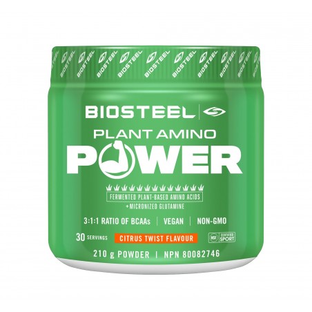 BioSteel Sports Nutrition 바이오스틸 스포츠 뉴트리션 플랜트 아미노 파워 시트러스 트위스트 210g | 매일 업데이트되는 특가 상품 | VITASHOP