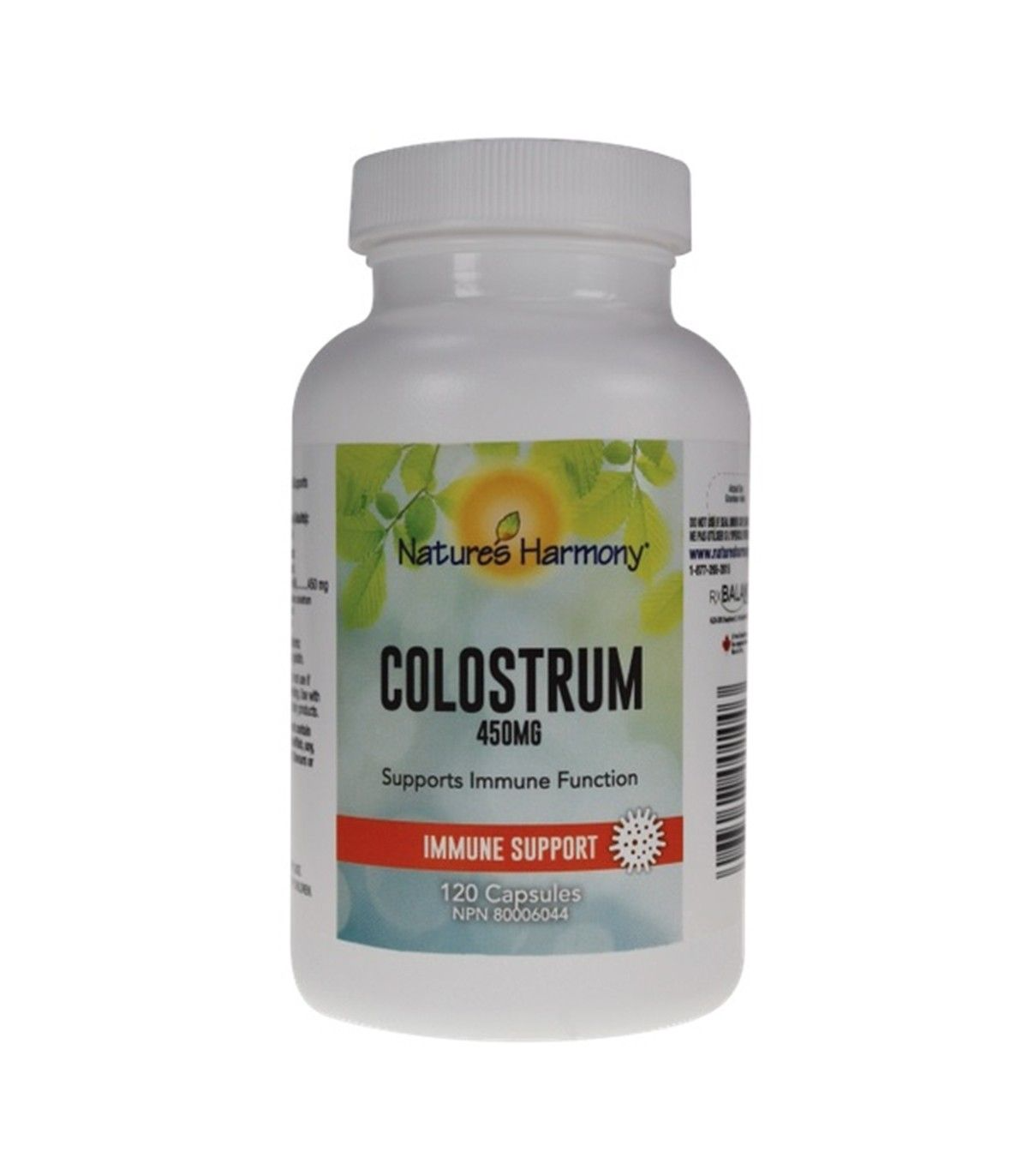 Nature's Harmony Colostrum  450 mg 120 Capsules | Unbeatable Prices, Daily Deals | VITASHOP