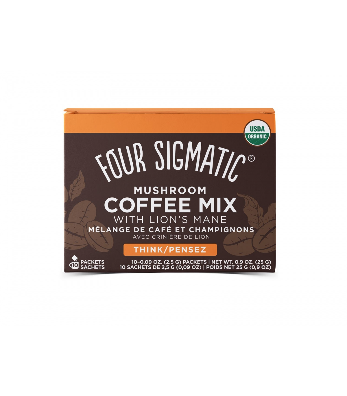 Four Sigmatic 포 시그매틱 사자 갈기 버섯 커피 믹스, 10팩 | 매일 업데이트되는 특가 상품 | VITASHOP