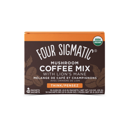 Four Sigmatic 포 시그매틱 사자 갈기 버섯 커피 믹스, 10팩 | 매일 업데이트되는 특가 상품 | VITASHOP