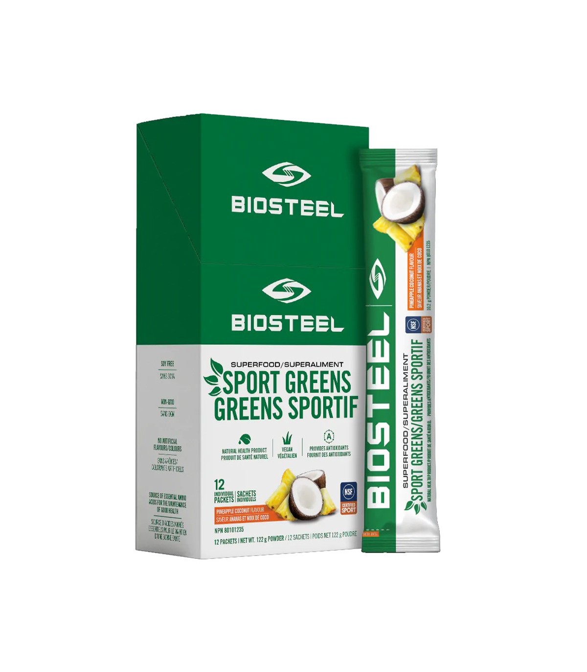 Sports Greens Pineapple Coconut 6 x 12ct | Safest & Easiest Shopping Vitamins Online | VITASHOP