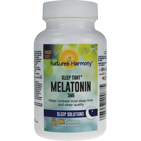 Nature's Harmony 네이처스하모니 멜라토닌 3mg 105캡슐 | 매일 업데이트되는 특가 상품 | VITASHOP