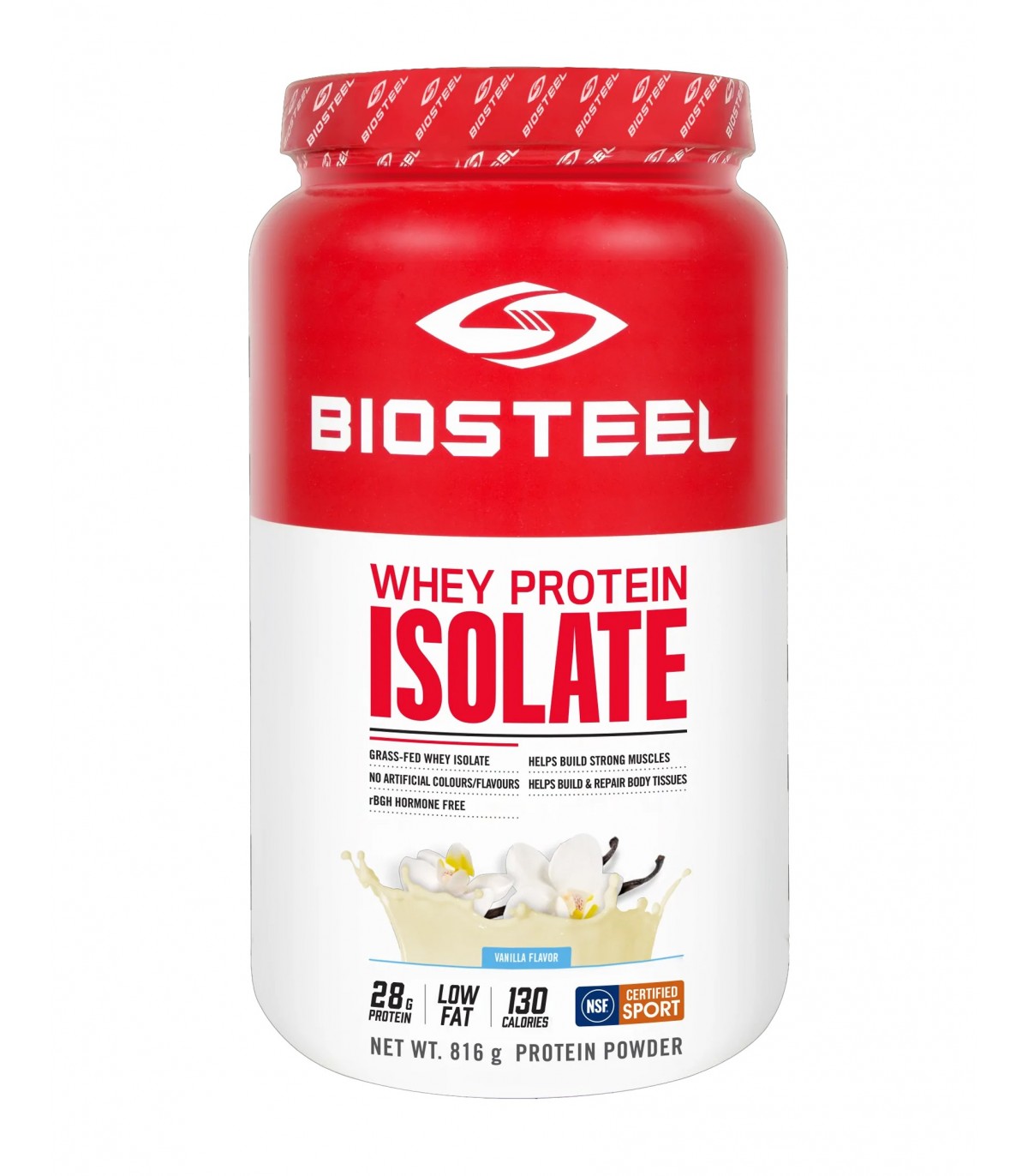 BioSteel Sports Nutrition Whey Protein Isolate Vanilla 816 g | Unbeatable Prices, Daily Deals | VITASHOP
