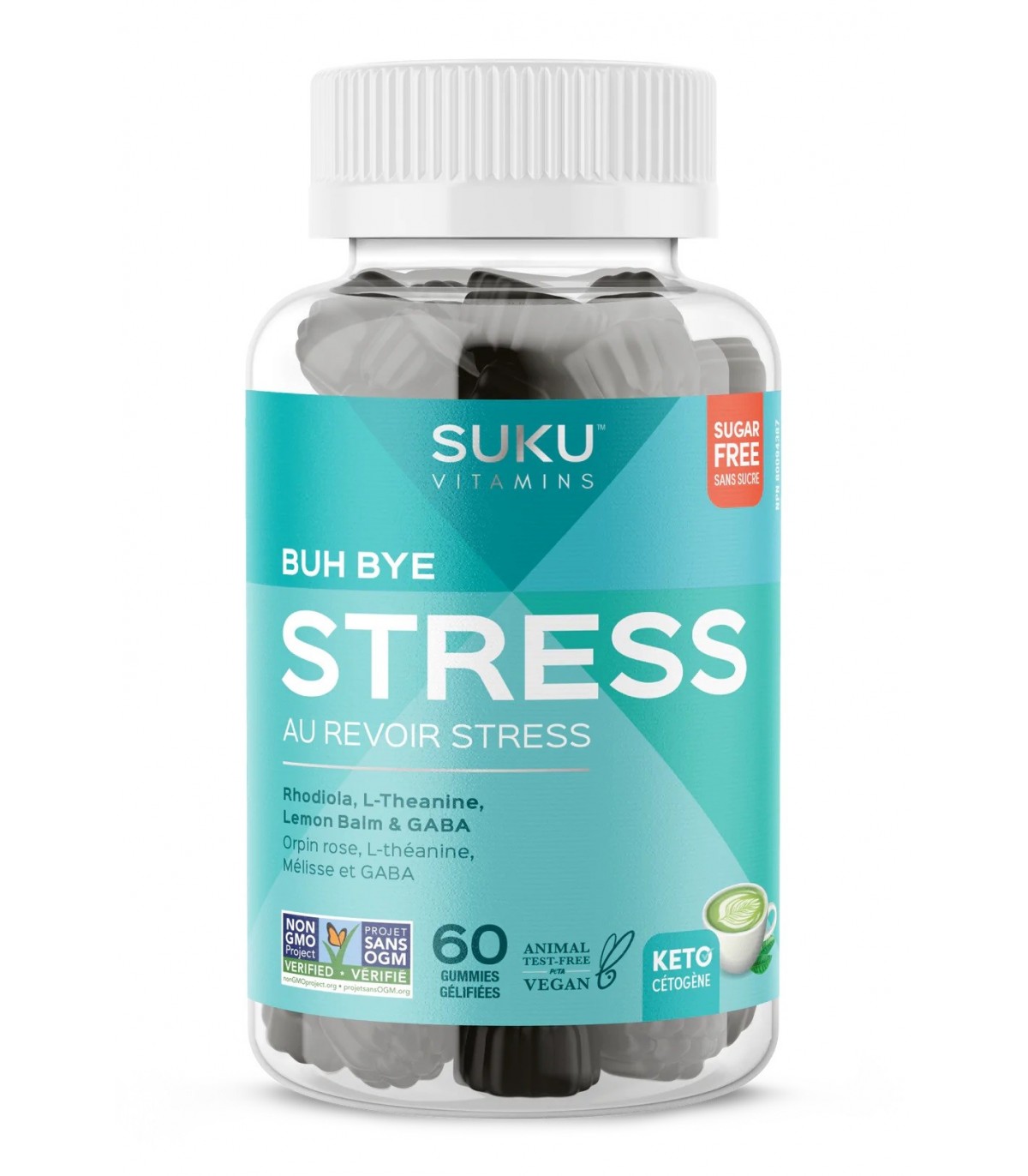 SUKU VITAMINS 수쿠 비타민즈 Buh Bye 스트레스 구미 60개 | 매일 업데이트되는 특가 상품 | VITASHOP