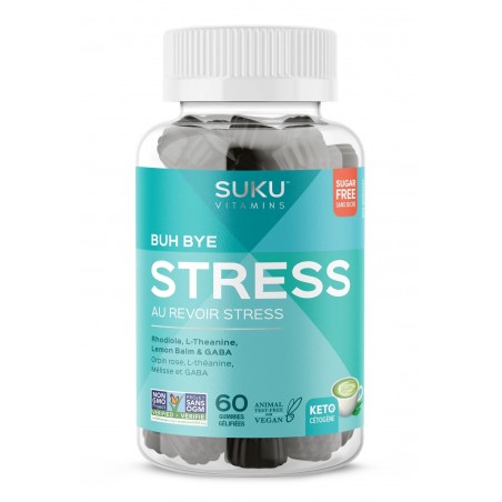 SUKU VITAMINS 수쿠 비타민즈 Buh Bye 스트레스 구미 60개 | 매일 업데이트되는 특가 상품 | VITASHOP