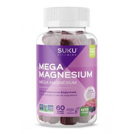 SUKU VITAMINS Mega Magnesium 60 Gummies | Unbeatable Prices, Daily Deals | VITASHOP