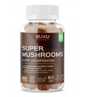 SUKU VITAMINS Super Mushrooms 60 Gummies | 每天不同折扣, 全网最低价格 | 种类齐全的保健品店铺 VITASHOP, 只有你想不到, 没有你买不到 !