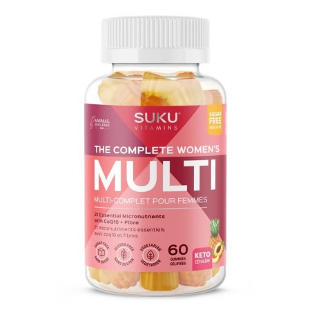 SUKU VITAMINS The Complete Women's Multi 60 Gummies | Unbeatable Prices, Daily Deals | VITASHOP