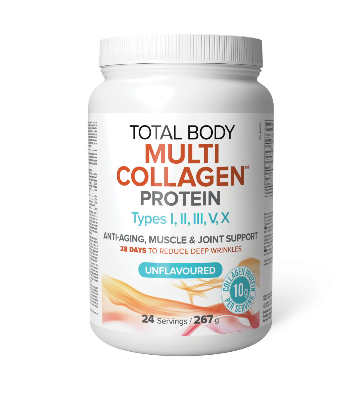 Natural Factors 내추럴 팩터스 토탈 바디 멀티 콜라겐 프로틴 무맛 267g | 매일 업데이트되는 특가 상품 | VITASHOP