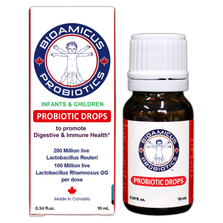 Bioamicus Probiotic Drops For Kids 10 ml | Safest & Easiest Shopping Vitamins Online | VITASHOP