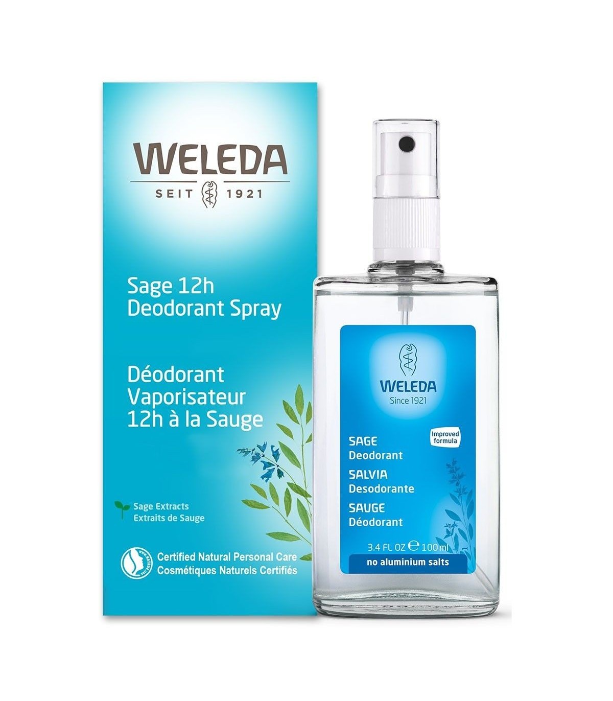 Sage 12H Deodorant Spray 100 ml | Safest & Easiest Shopping Vitamins Online | VITASHOP