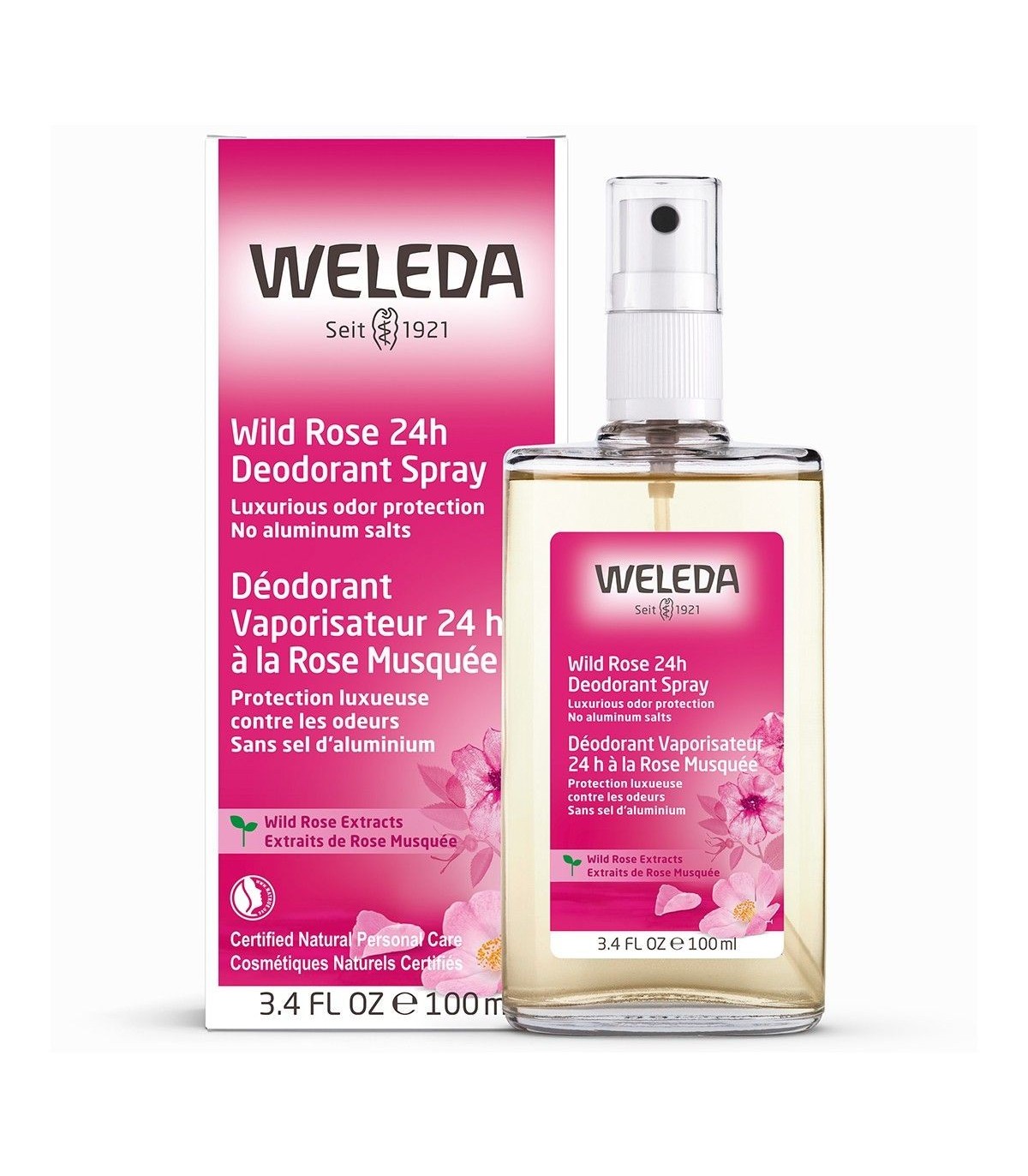 Wild Rose 24H Deodorant Spray 100 ml | Safest & Easiest Shopping Vitamins Online | VITASHOP