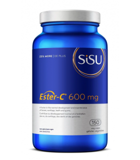 SISU Ester-C 600 mg, 150 Vegetable Caps BONUS SIZE | Unbeatable Prices, Daily Deals | VITASHOP